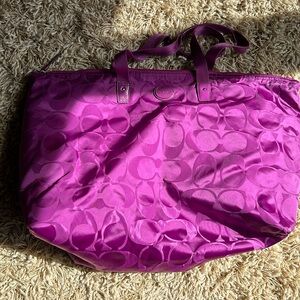 Coach purple bag
